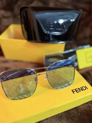 New- Unisex Fendi Blue Face FF Logo Sunglasses With Case | eBay display picture 2