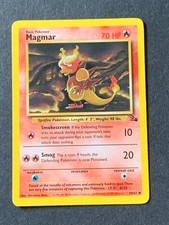 Magmar 39/62 Fossil Uncommon Pokemon Card WOTC Vintage