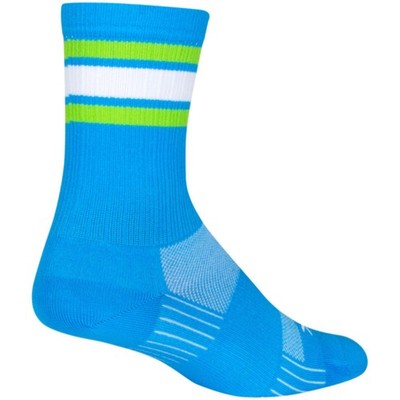 SockGuy Throwback SGX Socks - 6'', Small/Medium X6THROWBACKBLUE