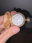 Antique Waltham Pocket Watch Gold Filled Hunter Case Small Seconds Vintage NR