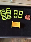 Vtg Fisher Price Little People Furniture Lot  6 piece Lounge Chairs  Crib Tables