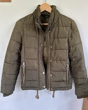 Topshop Women's Olive Green Bomber Jacket Size 6