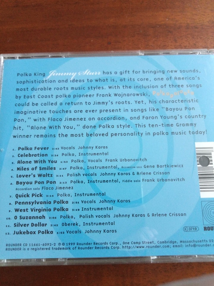 Jimmy Sturr And His Orchestra - Polkapalooza - CD (1999) USA - Bild 2 von 2