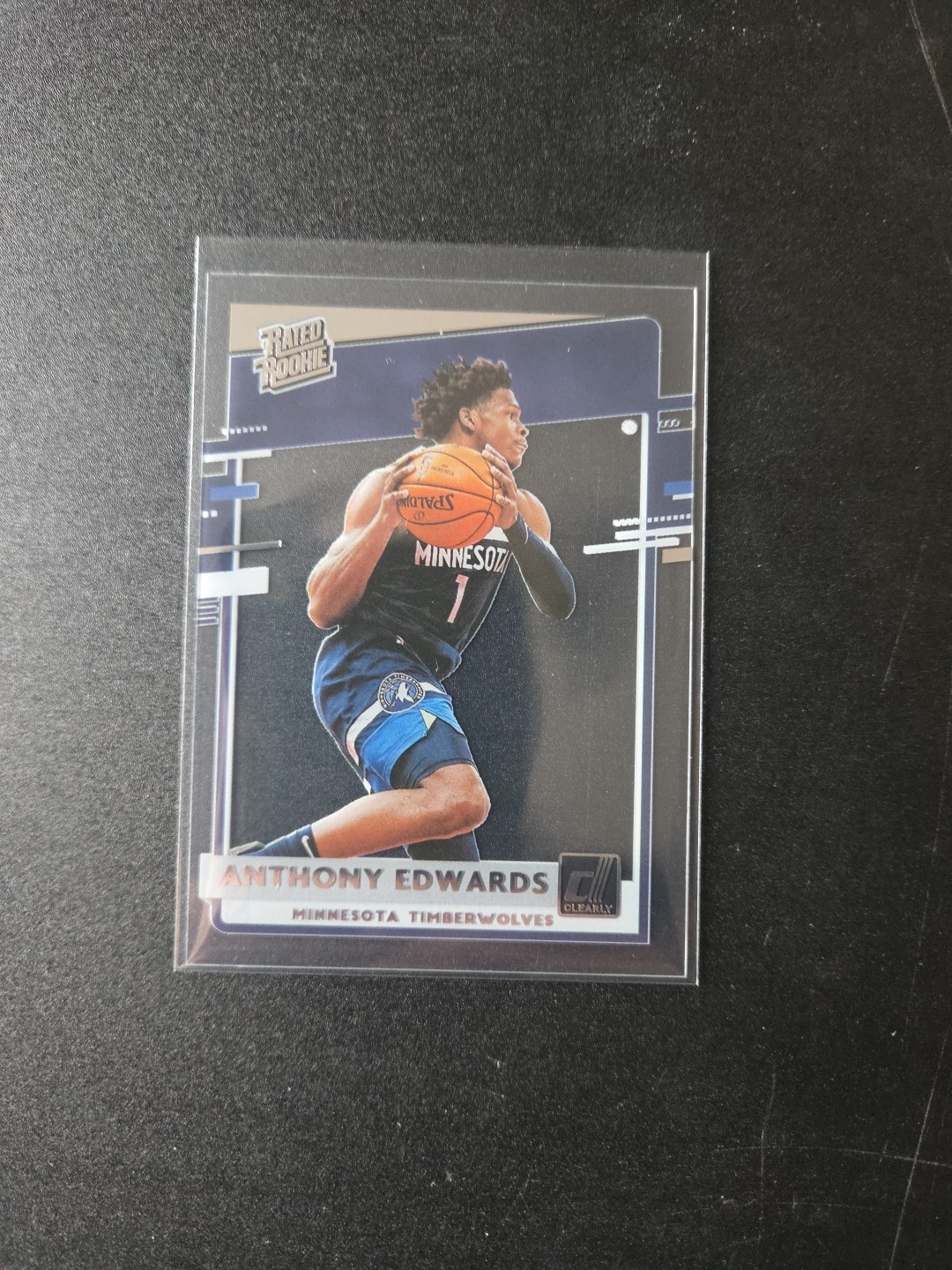 2020-21 Panini Clearly Donruss - Rated Rookie Anthony Edwards #96 (RC)