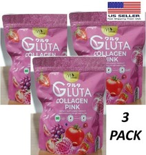 Manee Gluta Collagen Pink Anti-Aging Healthy Smooth Skin 30 Sachets (Pack of 3)