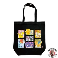NEW (Marimocraft) Marimo Craft PKM-911 Pokémon Japanese Pattern Tote Bag  Black