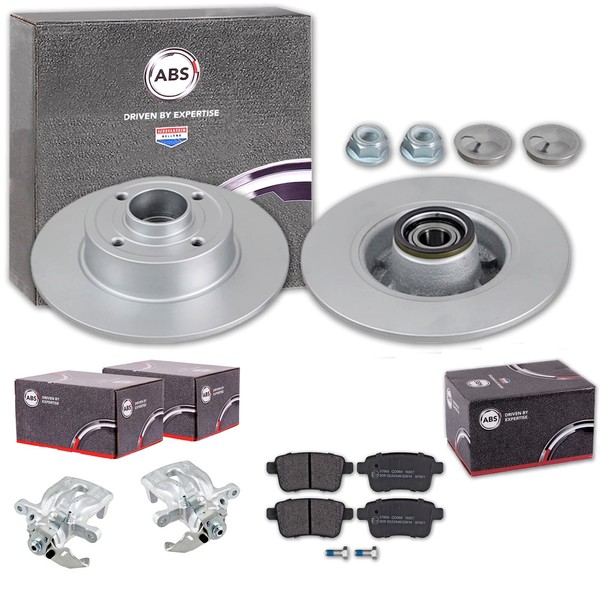 ABS Bremsscheiben BelÄGe BremssÄTtel Hinten Passend FüR Renault Kangoo BE BOP-image