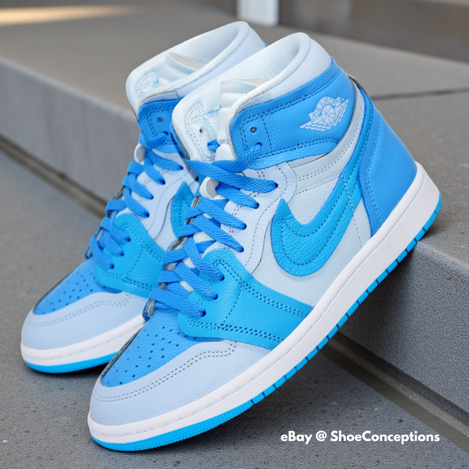 Nike Air Jordan 1 MM High Shoes Blue Tint Dark Powder Blue FB9891-404 Womens NEW