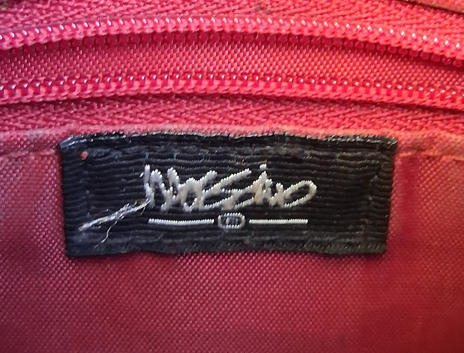 Mossimo Cherry Red Leather Pebblegrain Bucket Sho… - image 4