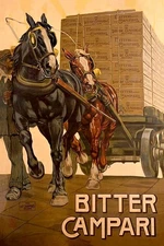 Poster poster poster advertising aperitif Cordial Bitter Campari 40x60 cm.