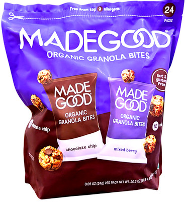 Made Good Organic Granola Minis Variety Pack 0.85 oz 24 Count EXP 12/2026