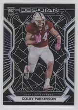 2020 Panini Obsidian Rookies Electric Etch Purple /100 Colby Parkinson #184 4xw