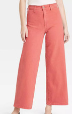 NEW Universal Thread Women's High-Rise Sailor Wide Leg Ankle Jeans Size 10