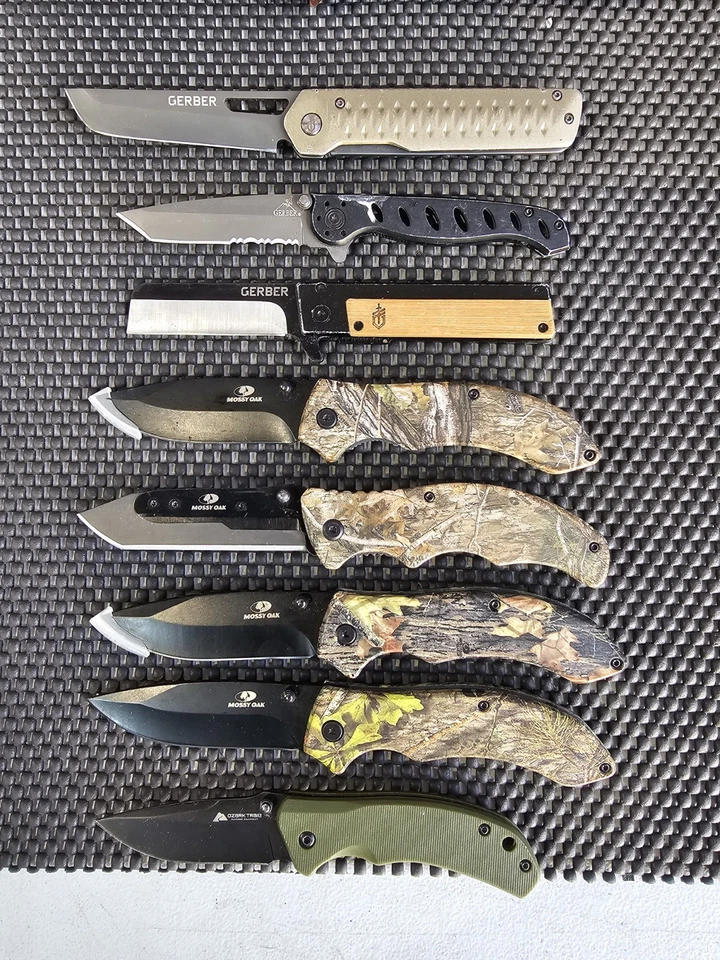 Лот из 8 карманный нож + кожаный чехол  - Изображение 3 из 4