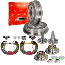 TRW Bremstrommel Radlager Bremsbacken Satz Hinten für FABIA 1-3 VW POLO 9N 6R1
