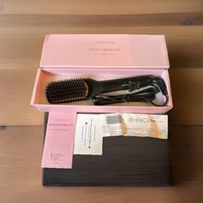 Megawise KL-1025 Pink Corded Electric Fast Heating Ionic Hair Straightener Brush