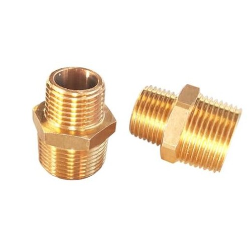 2pcs 3/4" NPT x 1/2" NPT Brass Nipple, 3/4 to 1/2 3/4 NPT x 1/2 NPT ，2pcs