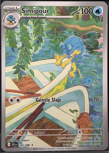 2025 Pokemon Black Bolt Simipour Illustration Rare #102/086