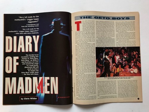 1992 FEBRUARY THE SOURCE MAGAZINE - GETO BOYS - COVER MISSING - Picture 3 of 3