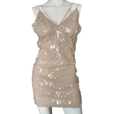 Forever 21 Sequins Embellished Dress Medium 