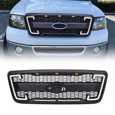 For 2004-2008 Ford F150 Raptor Style Grille Wemblem Base Drl Turn Signal