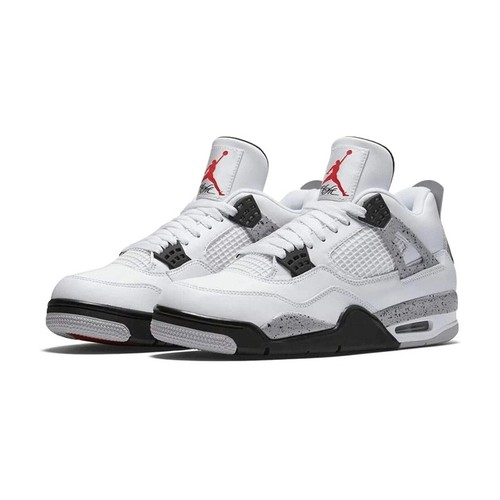 Herren Sports-Freizeitschuhe Retro4 White Cement Unisex A.Jordanien Turnschuhe - Bild 2 von 4