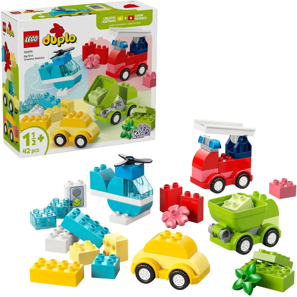LEGO® Duplo 10474 Kreative Fahrzeuge Auto Hubschrauber Kipplaster Löschauto - Bild 2