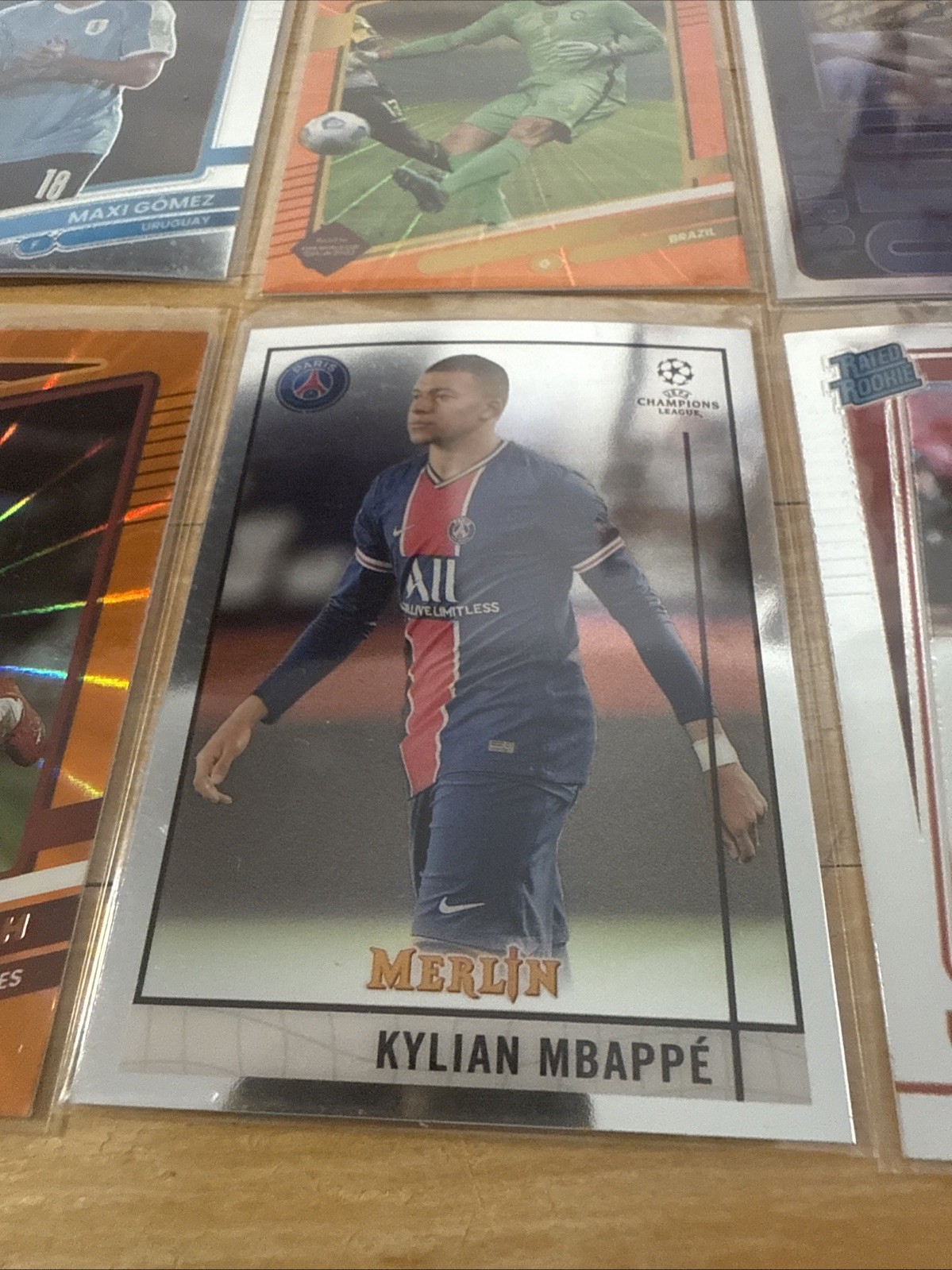 12 Card Soccer Lot - World Cup Pedri Silver Mbappé Saka Silver Rashford Neymar view 2