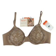 Warners Blissful Benefits Underarm Smoothing T-Shirt Bra Size 38B Unlined Lace