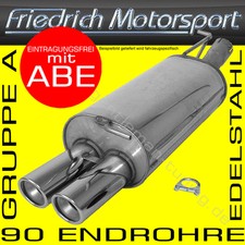 EDELSTAHL ENDSCHALLDÄMPFER FÜR RENAULT MEGANE 3+GT COUPE/5-TÜRER Z 1.2 T 1.4T