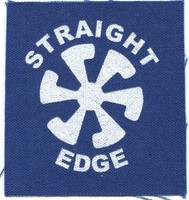 Straight Edge Blue Wheel Logo Cloth Patch Sew On Free Shipping Punk Sxe Straight Edge Blue Wheel Logo Cloth Patch Sew On Free Shipping Punk Sxe