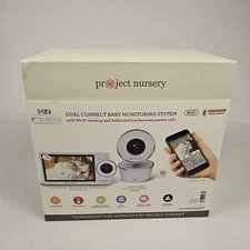 Project Nursery 5" HD Dual Connect Wi-Fi Baby Monitor System Registry Camera