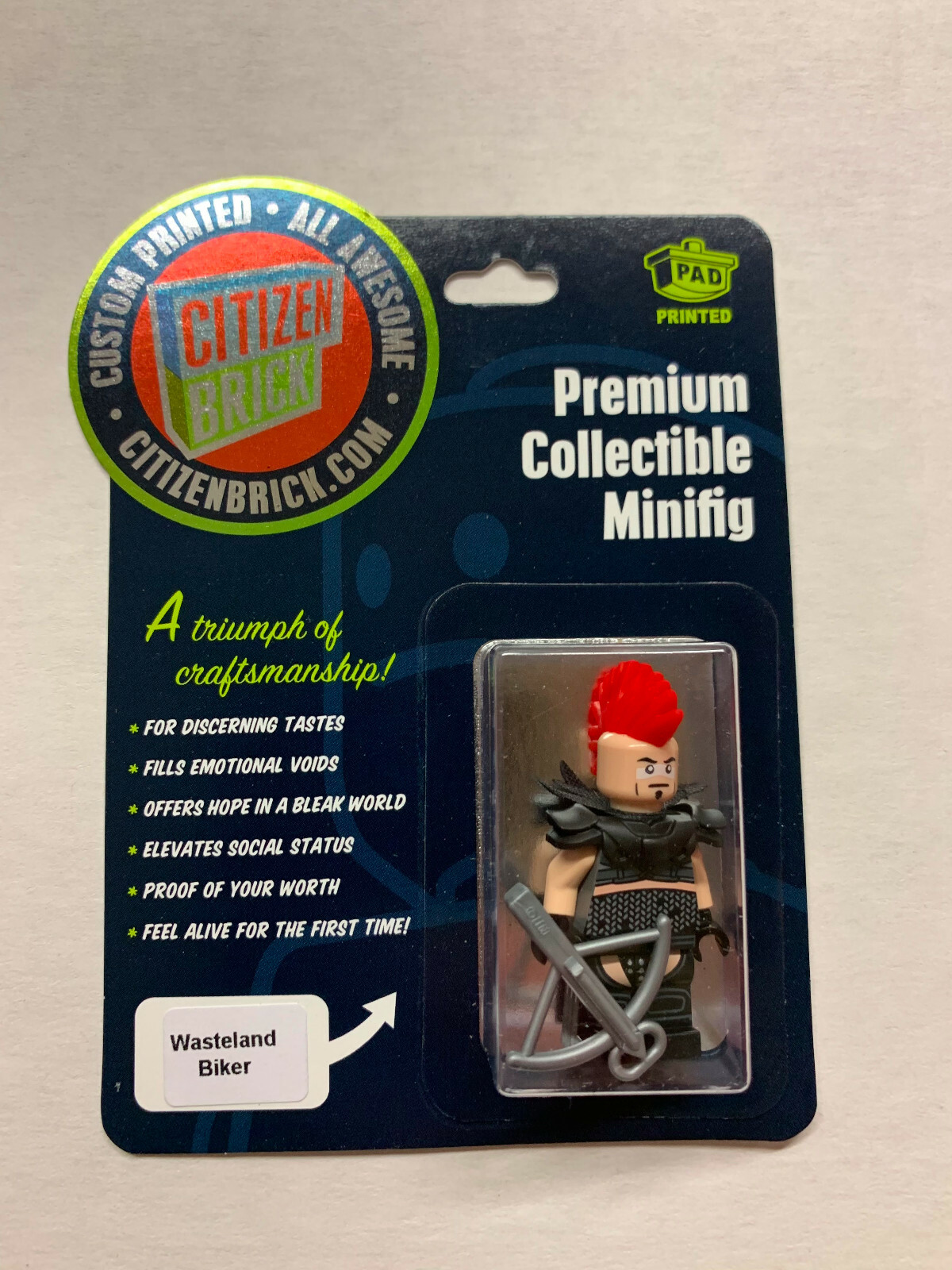 Байкер из пустошей Citizen Brick Minifig Minifig Brand New 24590₽