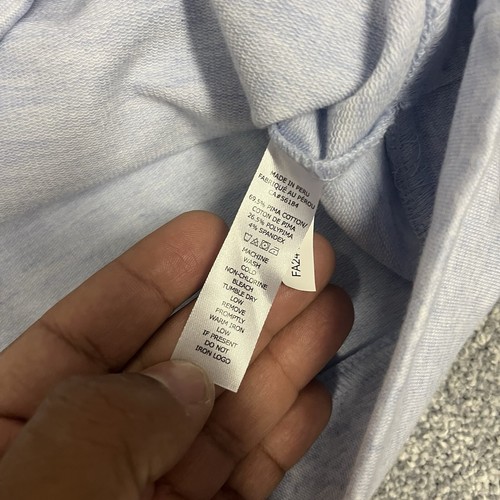 Camisa B Draddy Para Hombre Talla Pequeña Azul Polvo 1/4 Cremallera Pullover Manga Larga - Imagen 4 de 8