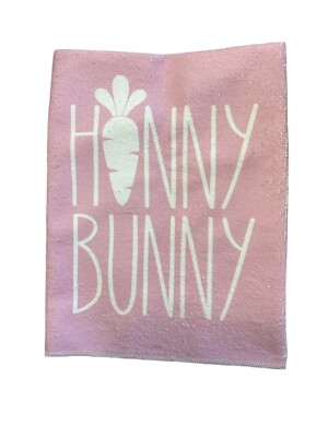 Easter Themed Kitchen Towel In Pink With H nny Bunny 