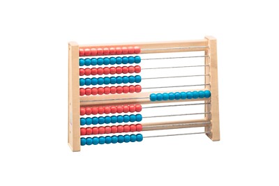 Rechenrahmen 100er Zahlenraum rot/blau RE-Wood  Abakus Zählrahmen Rechenschieber