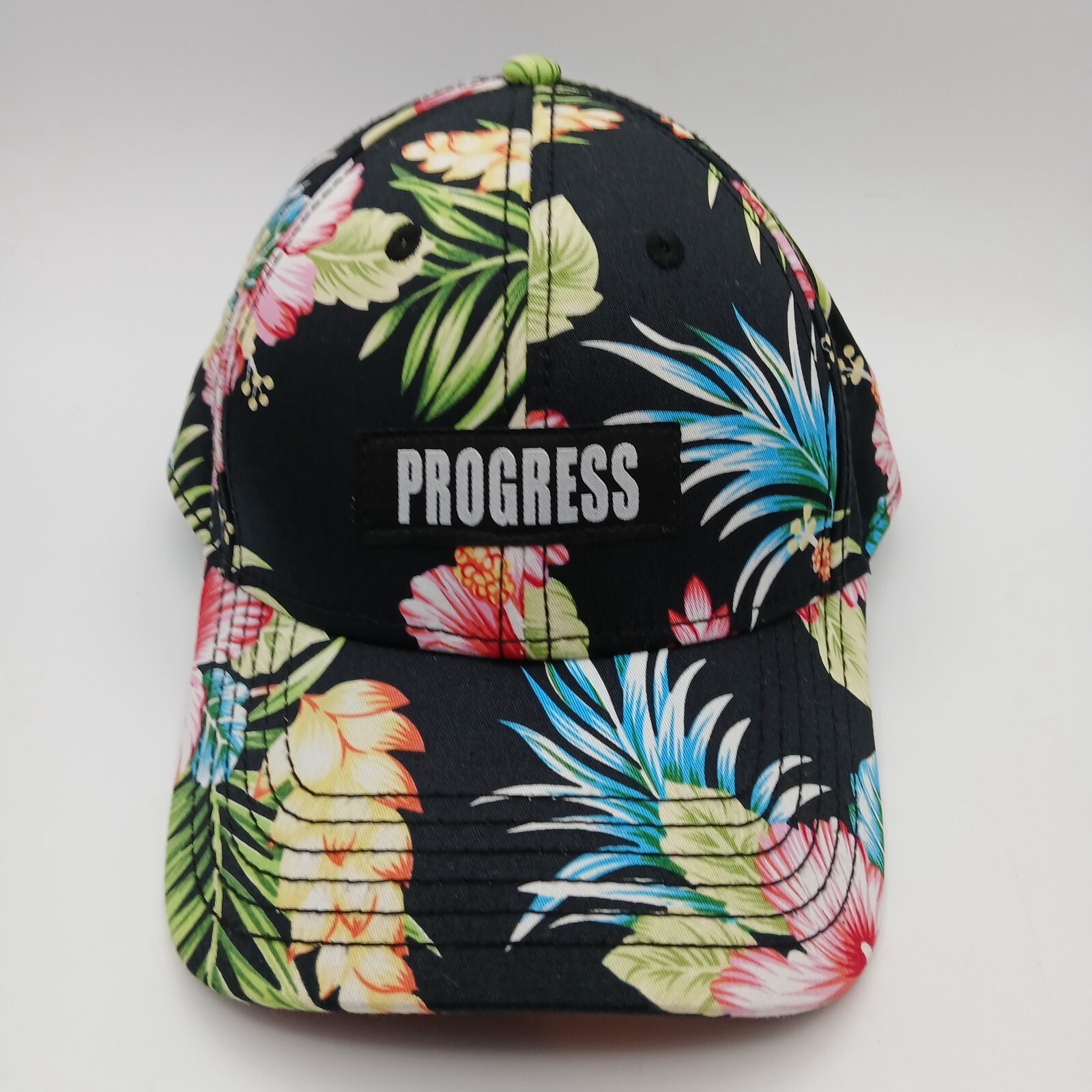 "Progress" Script Hawaiian Hat Cap Snapback Multi… - image 1