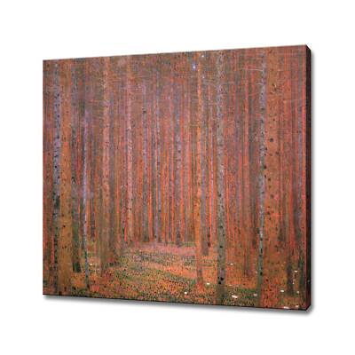 Gustav Klimt Kunstdruck | Tannenwald Leinwandbild | Klassisches Gemälde Wand