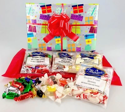 GIFTHAMPERZ Sugar Free Sweet Hamper Gift Diabetic Get Well Easter Family Mum Dad