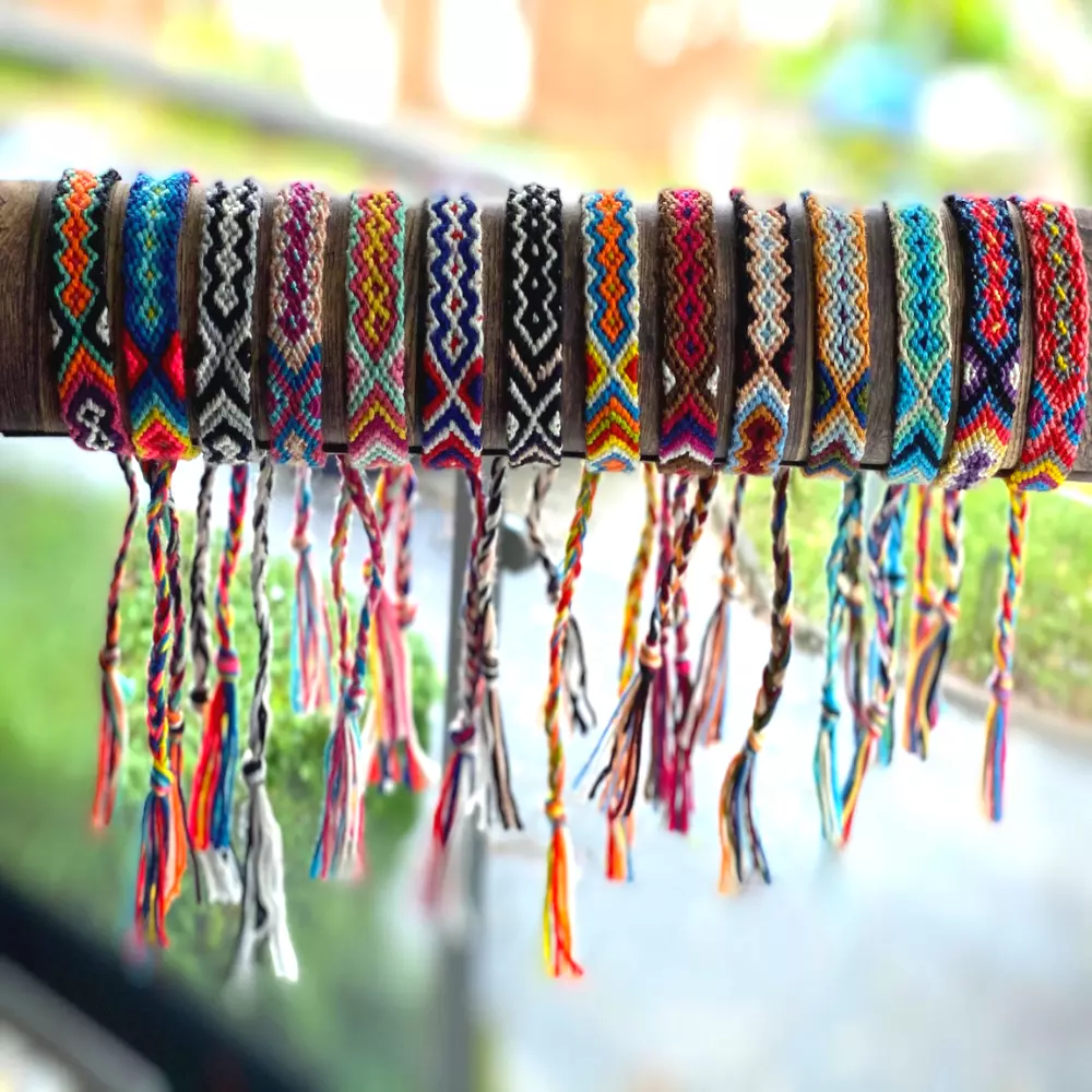 Handmade Friendship Bracelets Bohemian Cotton Unisex Bands Ethnic