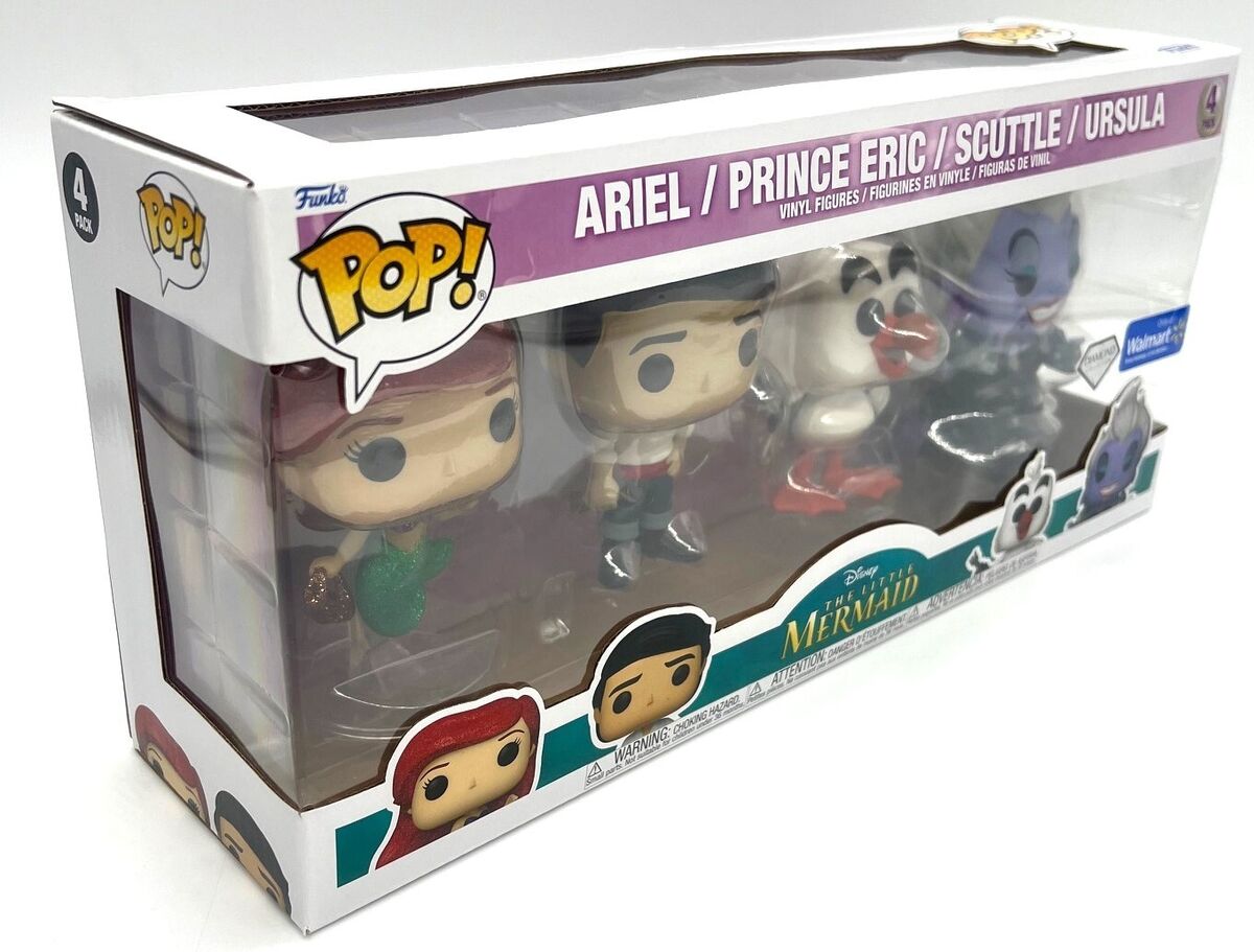 Funko Pop! Disney The Little Mermaid 4 Pack WMT Exclusive Funko Pop! Disney The Little Mermaid 4 Pack WMT Exclusive