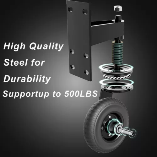 Double Gates Rotation Spring Loaded HEAVY DUTY Casters 2x Gate Wheels Swing - Picture 9 of 17