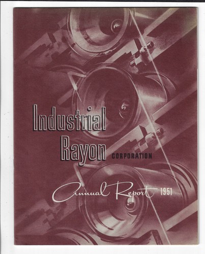 1951 Industrial Rayon Corporation Annual Report