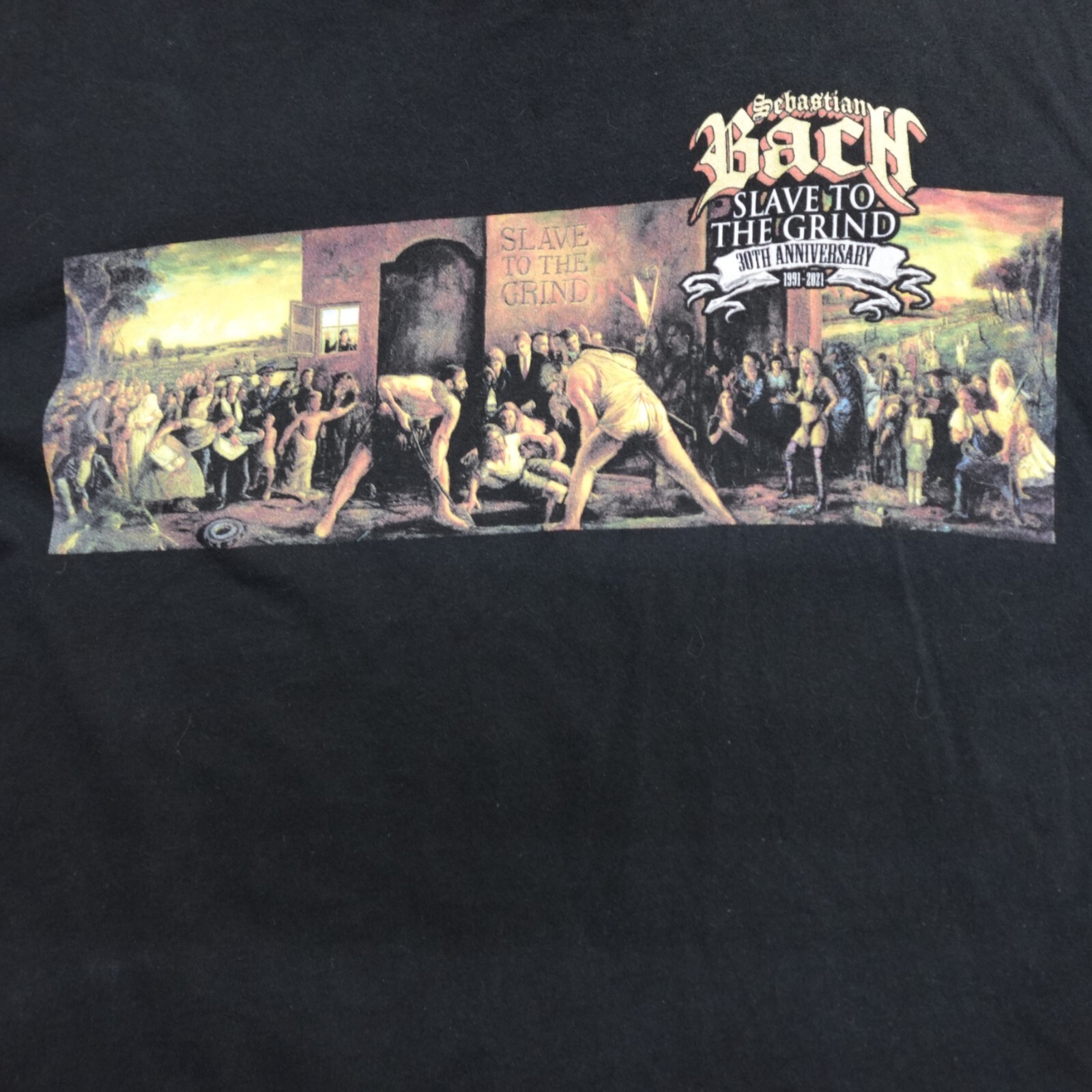 FILA Camicia Sebastian Bach Skid Row XL nera double face tour 30° anniversario