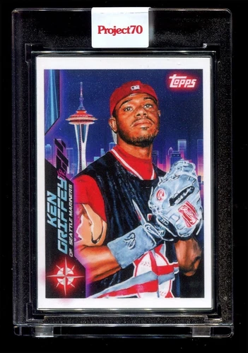 TOPPS PROJECT 70 SILVER ARTIST PROOF 186 KEN GRIFFEY JR JONAS NEVER MARINER 8/51
