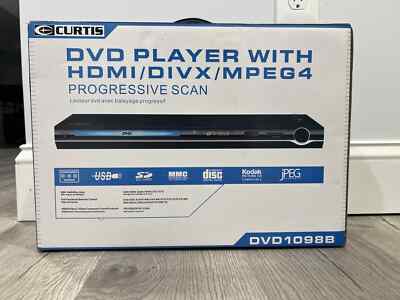 Curtis DVD Player with HDMI DIVX MPEG 4 Progressive scan with remote NEW