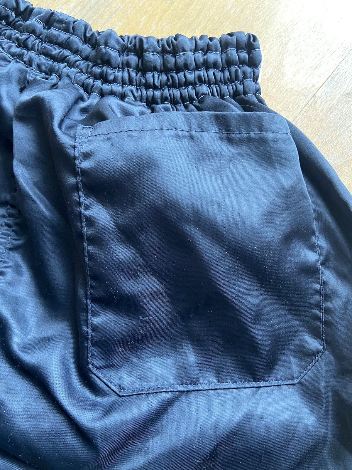 1980s ADIDAS VINTAGE SHORTS FOOTBALL SOCCER MEN sz M BLACK MADE IN WEST GERMANY image 8