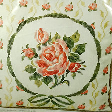 Cross Stitch Pillow Kit 14x14 Columbia Minerva Colonial Rose No.6716 CM