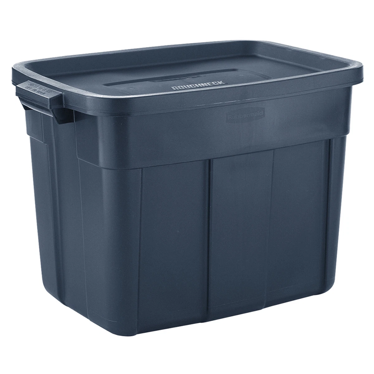 Rubbermaid 10 Gallon Stackable Storage Container, Dark Indigo Metallic (8  Pack)