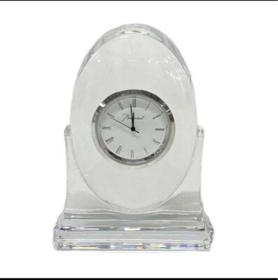 Baccarat Crystal Rock table clock  tranquility  clear